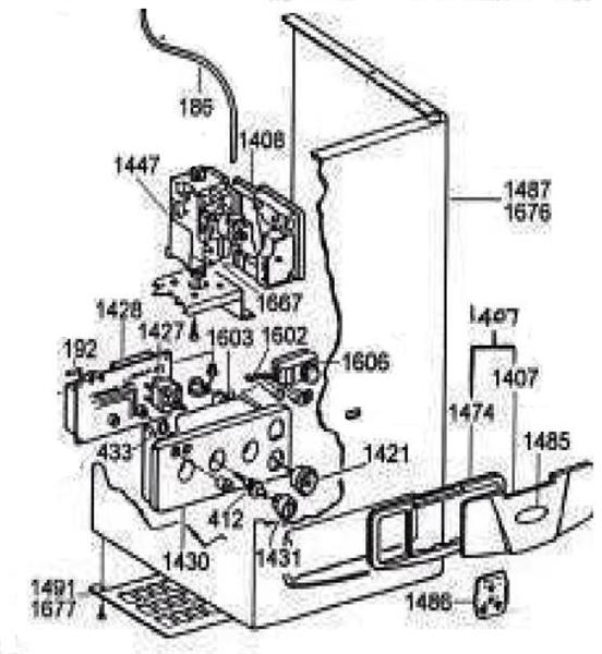 Exploded Diagram for CONTROLS ASSEMBLY