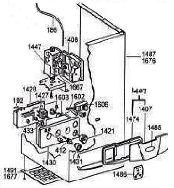 Exploded Diagram for CONTROLS ASSEMBLY