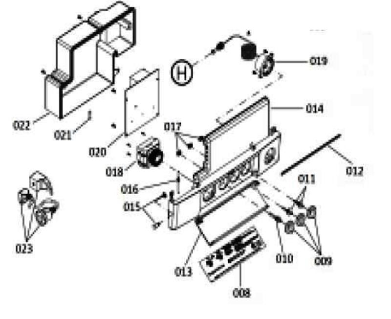 Exploded Diagram for CONTROL PANEL