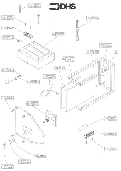 Exploded Diagram for CONTROLS ASSY