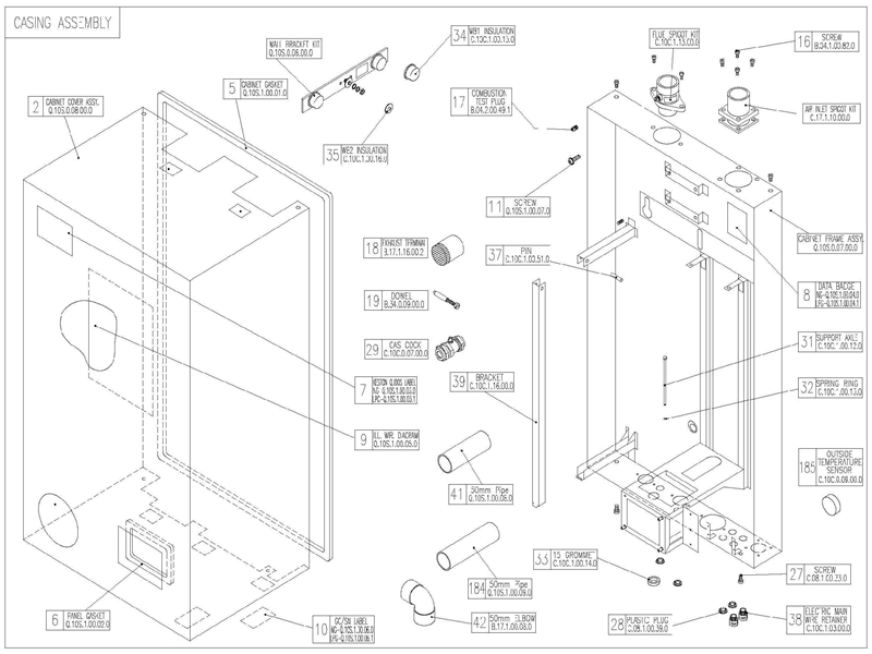 Exploded Diagram for CASING ASSY