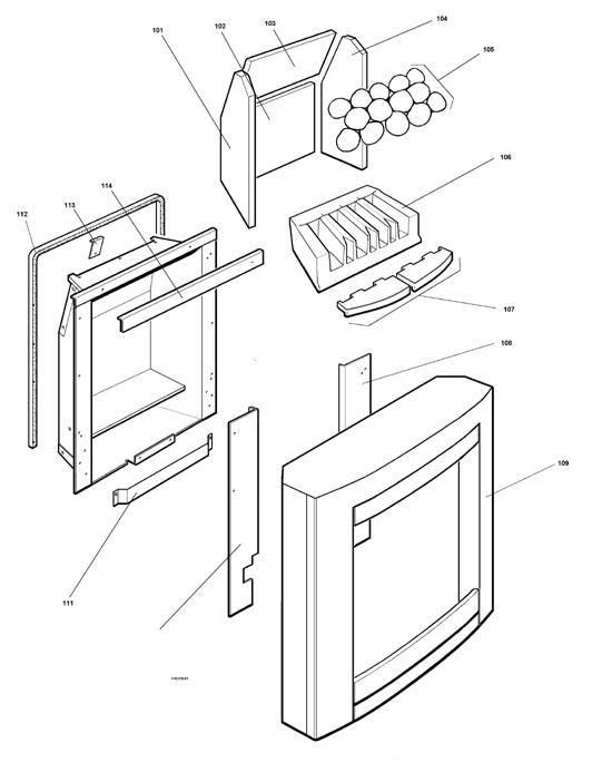 Exploded Diagram for FIREBOX ASSY