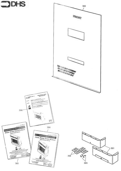 Exploded Diagram for BACK PLATE, FITTINGS & LITERAT