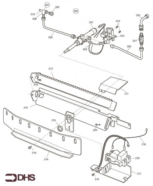Exploded Diagram for BURNER