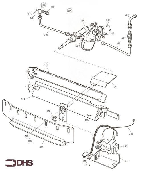 Exploded Diagram for BURNER