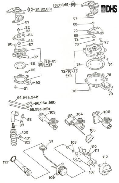 Exploded Diagram for DIAPHRAGM ASSEMBLY