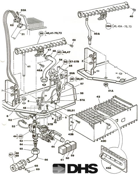 Exploded Diagram for BURNER & CONTROL ASSEMBLY