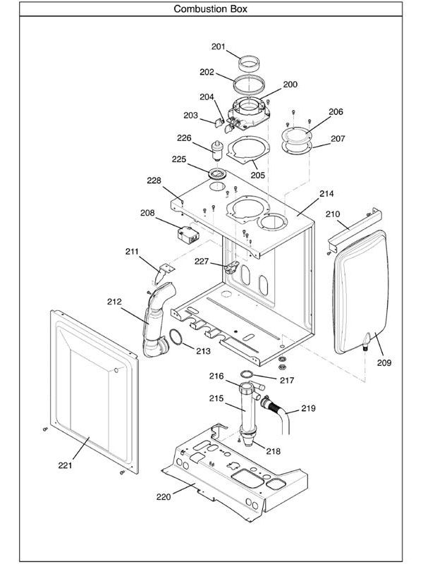 Exploded Diagram for HEAT EXCHANGER