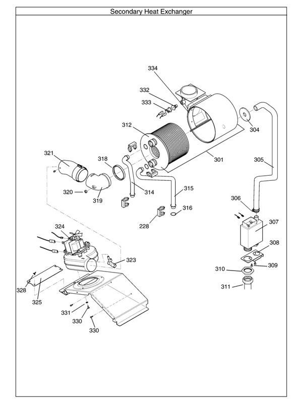 Exploded Diagram for HEAT EX/FAN ASSEMBLY