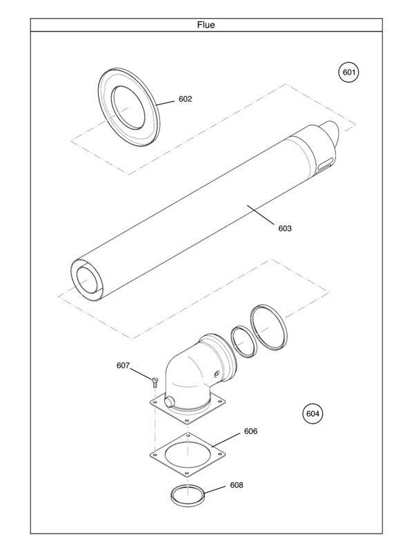 Exploded Diagram for FLUE
