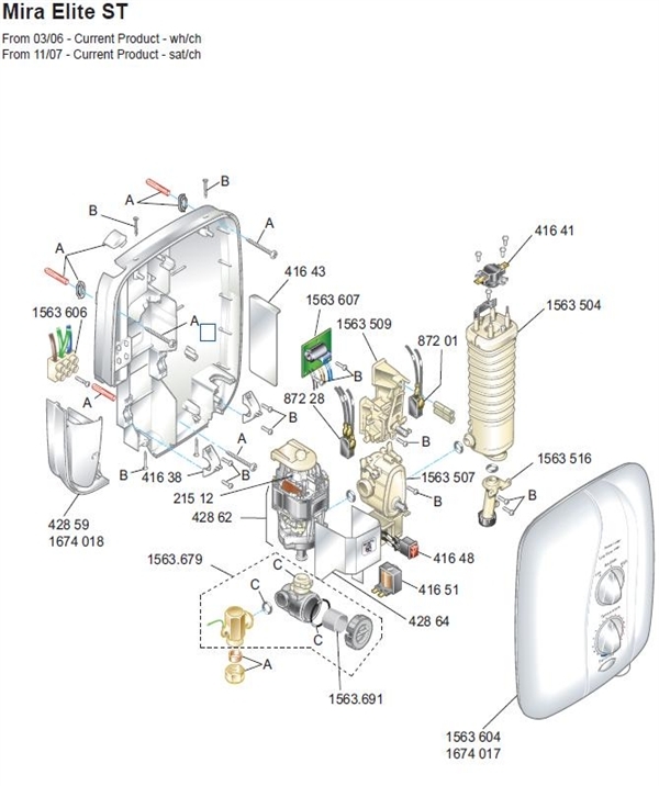 Exploded Diagram for ALL PARTS