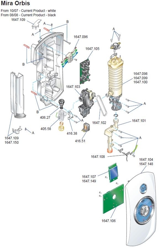 Exploded Diagram for ALL PARTS