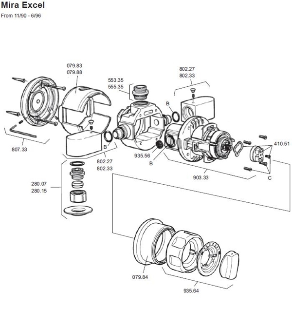 Exploded Diagram for ALL PARTS