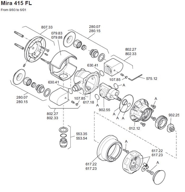Exploded Diagram for ALL PARTS