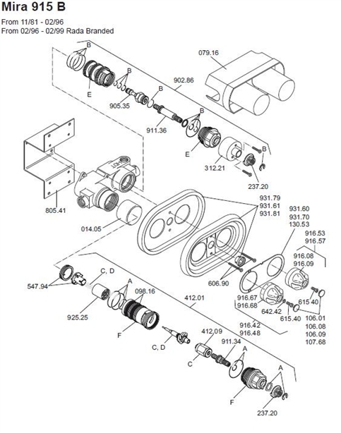Exploded Diagram for ALL PARTS