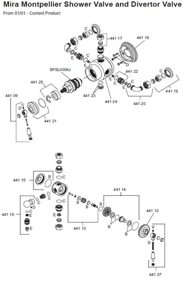 Exploded Diagram for ALL PARTS