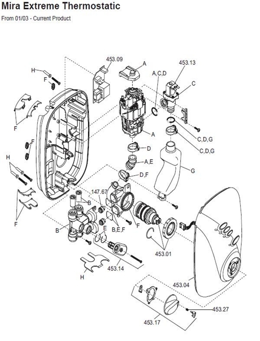 Exploded Diagram for ALL PARTS