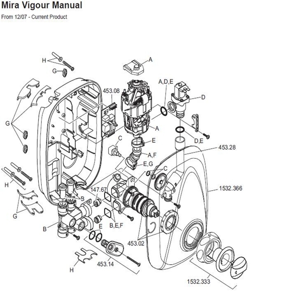 Exploded Diagram for ALL PARTS