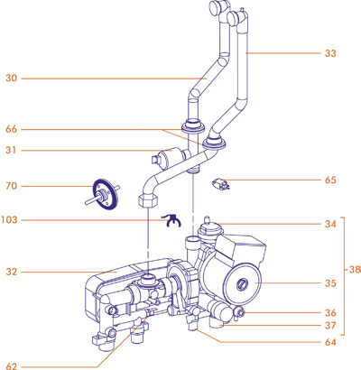 Exploded Diagram for PUMP ASSY