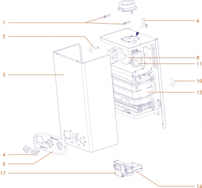 Exploded Diagram for CONTROLS ASSY