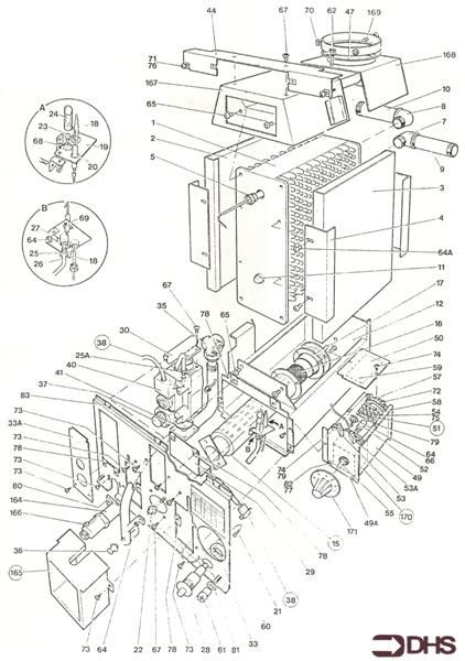 Exploded Diagram for BACK BOILER