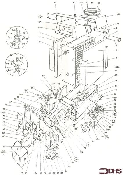 Exploded Diagram for BACK BOILER