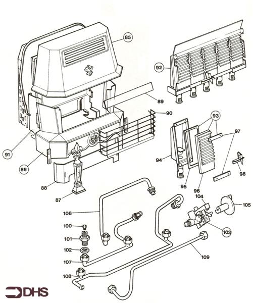 Exploded Diagram for GAS FIRE