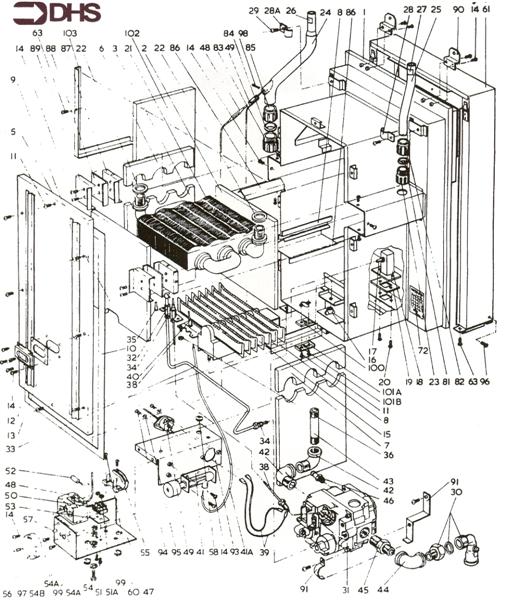 Exploded Diagram for BOILER ASSEMBLY