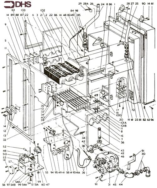 Exploded Diagram for BOILER ASSEMBLY