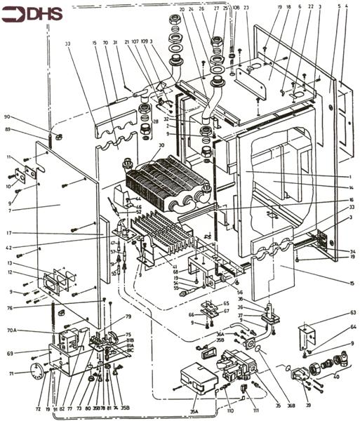 Exploded Diagram for BOILER ASSEMBLY