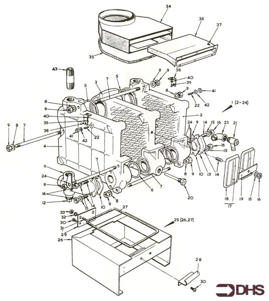 Exploded Diagram for COMB. CHAMBER