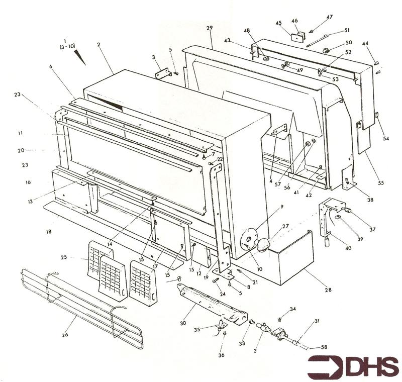 Exploded Diagram for GAS FIRE