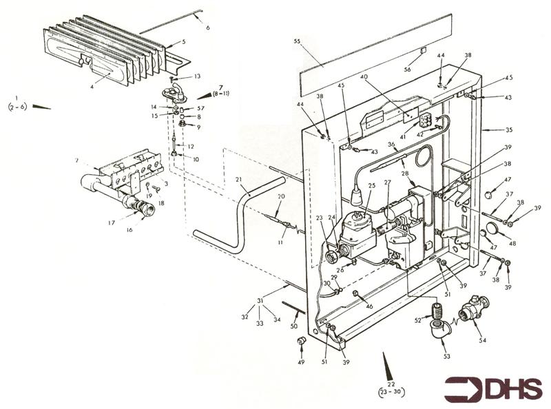 Exploded Diagram for GAS ASSY