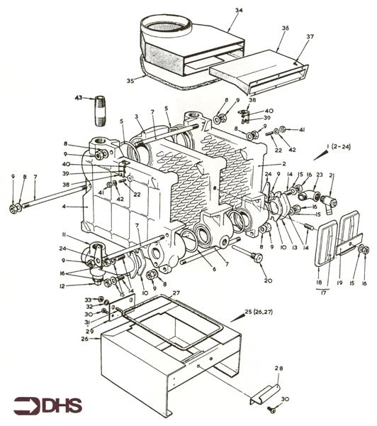 Exploded Diagram for COMB. CHAMBER