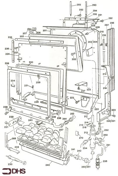 Exploded Diagram for FIREBOX ASSY