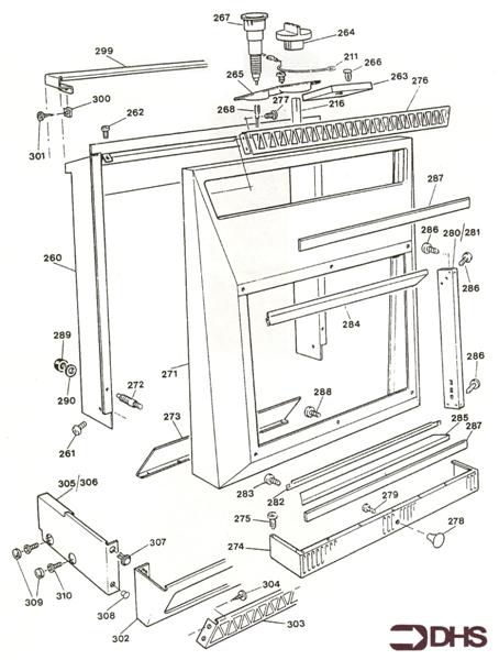 Exploded Diagram for FRONT CASING