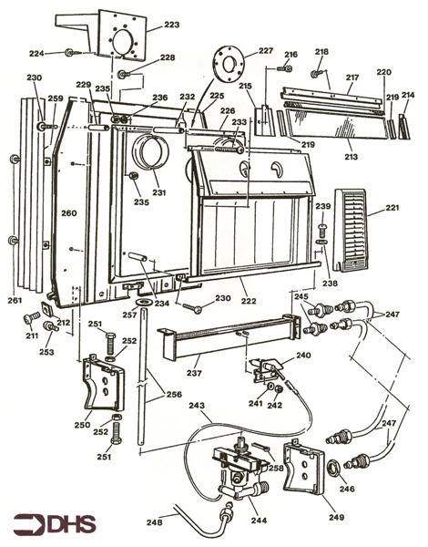 Exploded Diagram for BURNER/ HEAT EXCH. ASSY