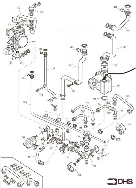 Exploded Diagram for GAS ARRANGEMENT