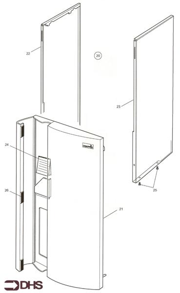 Exploded Diagram for OUTER CASING ASSY - CHAPPEE