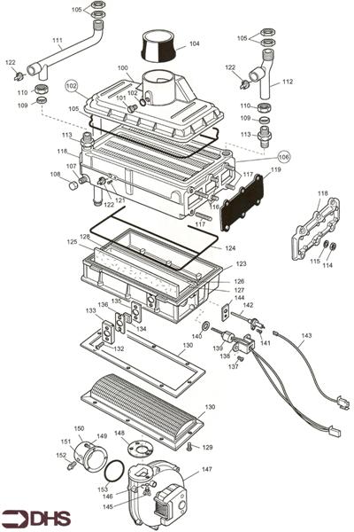 Exploded Diagram for BOILER ASSY