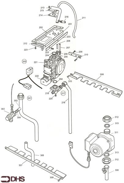 Exploded Diagram for GAS ASSY