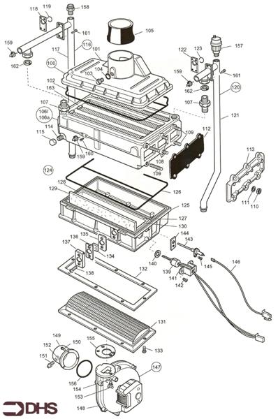 Exploded Diagram for BOILER ASSY