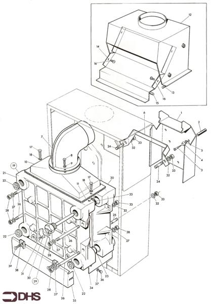 FLUEHOOD AND HEAT EXCHANGER AS logo