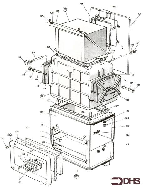 Exploded Diagram for FLUEHOOD/ COMBUSTION CHAMMBER