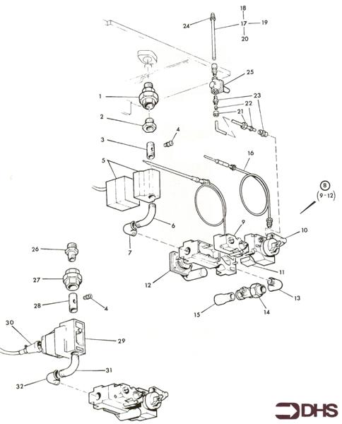 Exploded Diagram for GAS ASSY - HONEYWELL