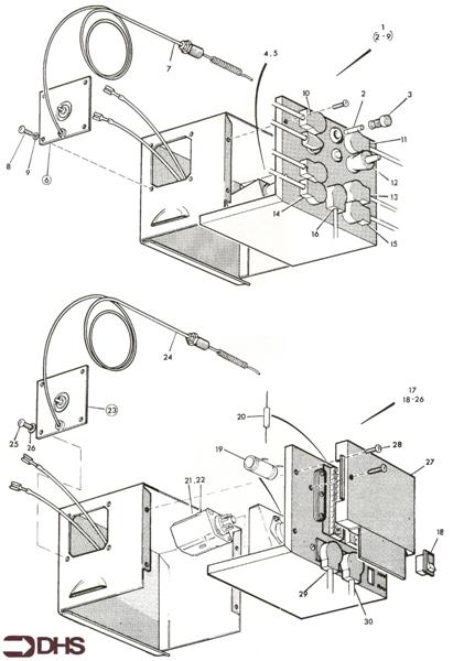 Exploded Diagram for CONTROL BOXES