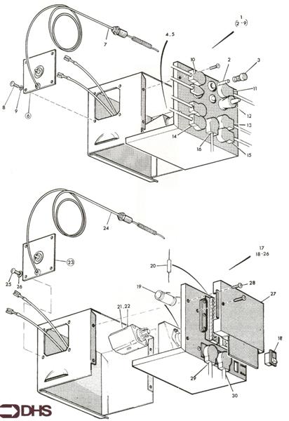 Exploded Diagram for CONTROL BOXES