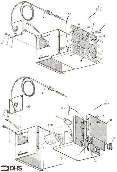 Exploded Diagram for CONTROL BOXES