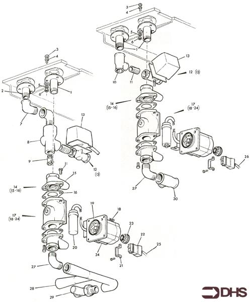 Exploded Diagram for GAS ASSY - HONEYWELL
