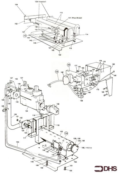 Exploded Diagram for GAS & CONTROL MODULE ASSY